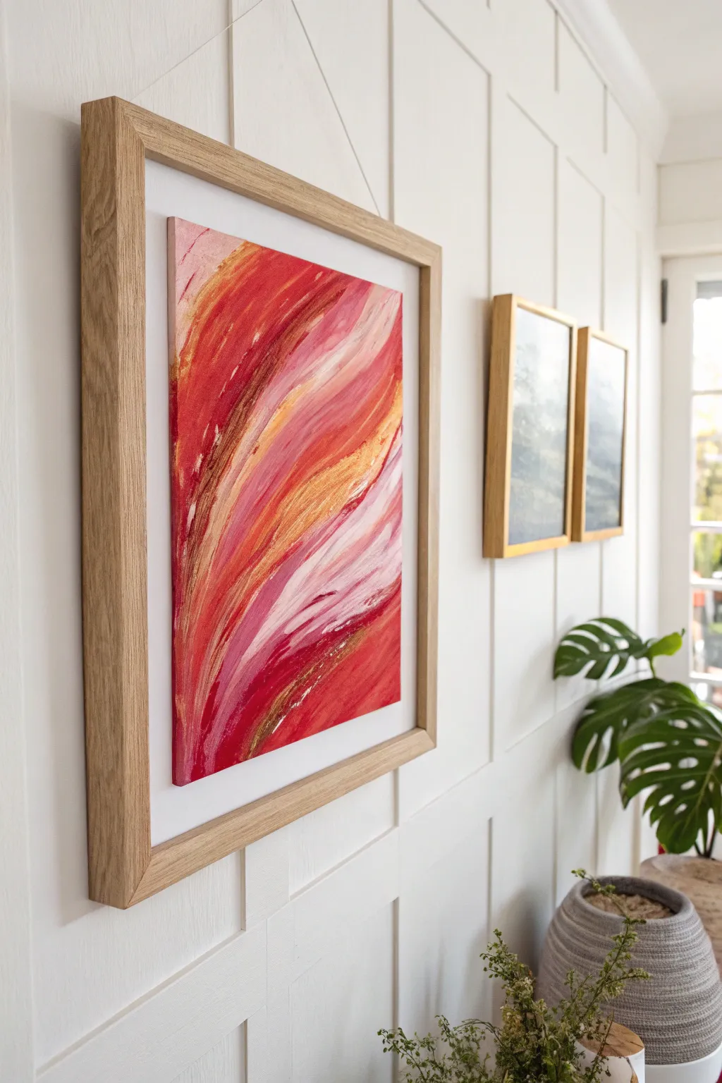 Capture the essence of love with a bold abstract masterpiece.