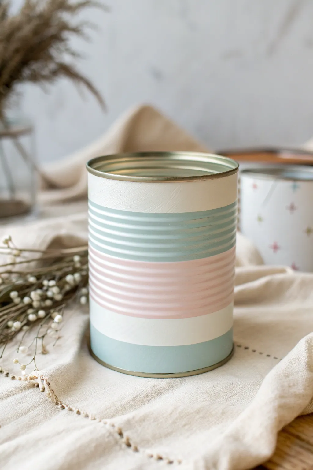 Elevate your decor with the timeless elegance of striped sophistication.