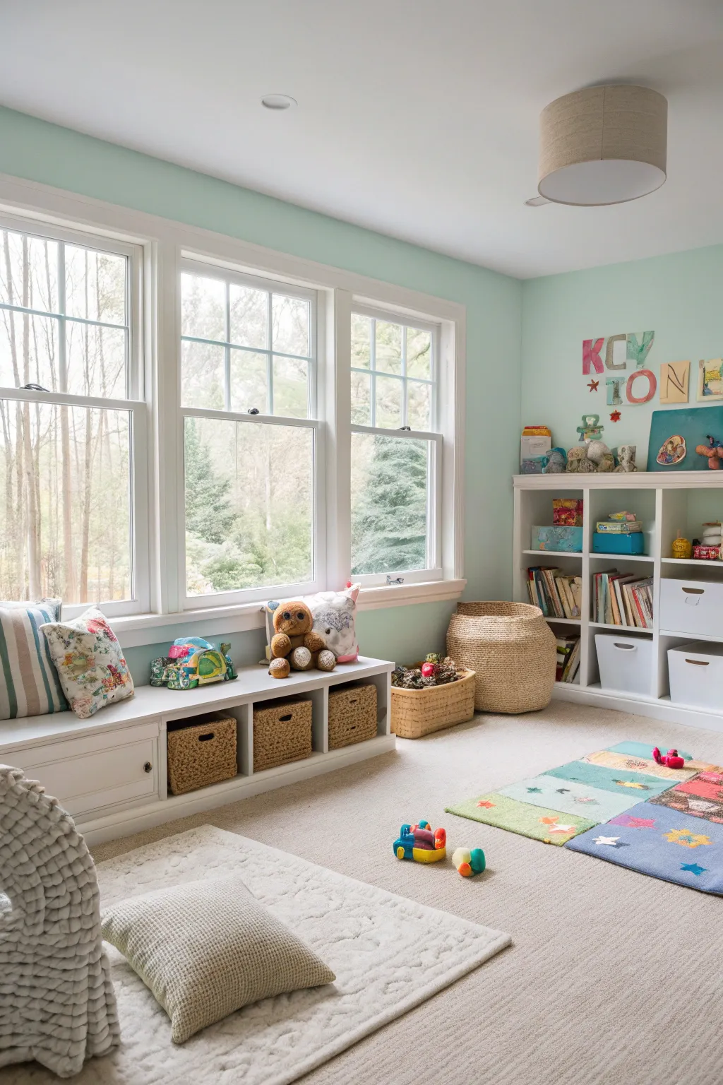 Open spaces encourage active and uninhibited play.