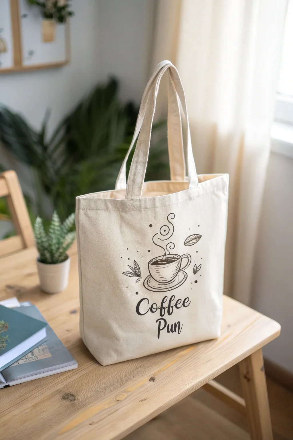 Sip in Style: Elevate your everyday look with this chic coffee-themed tote.