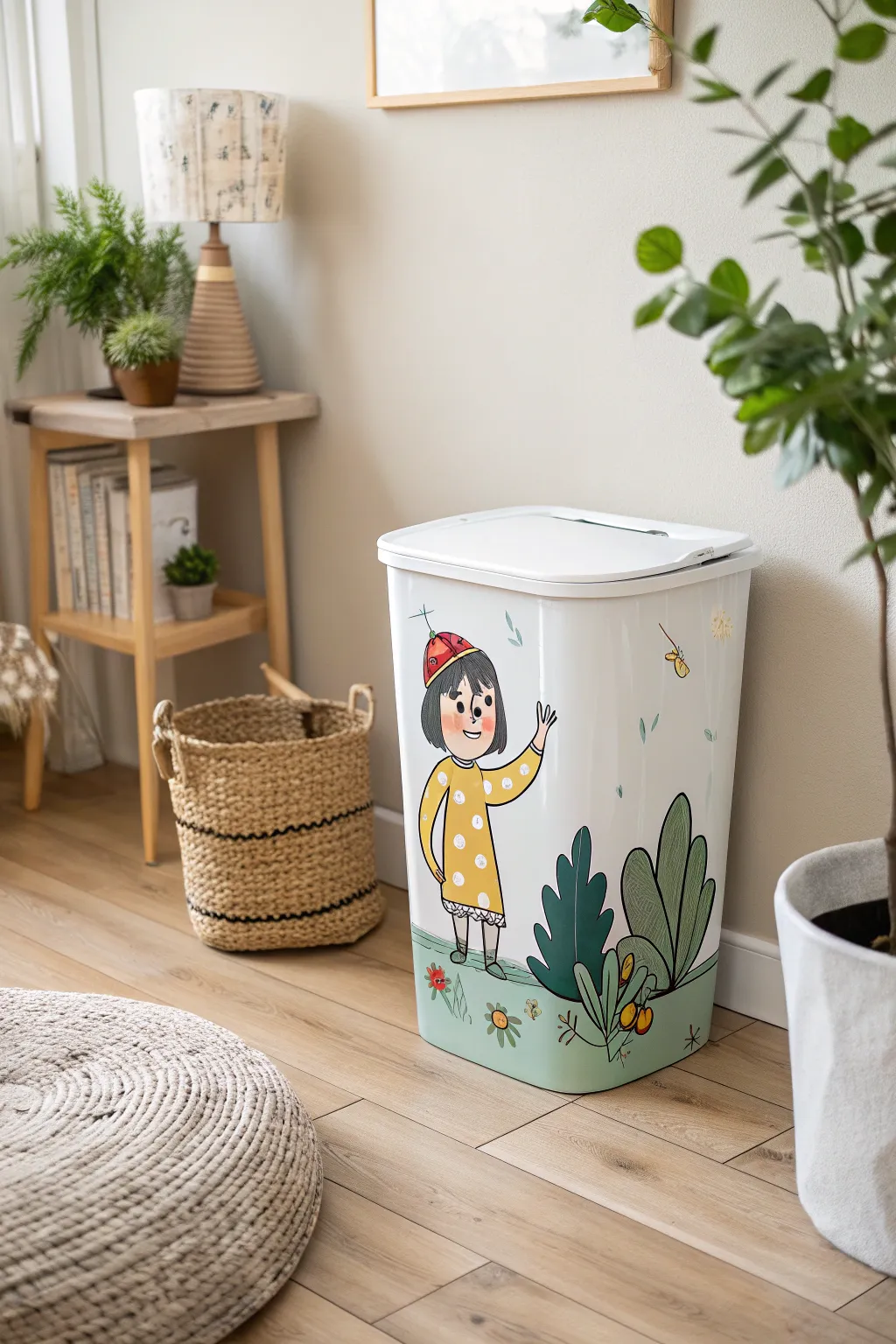 Bring a smile to your space with whimsical cartoon art on everyday items.