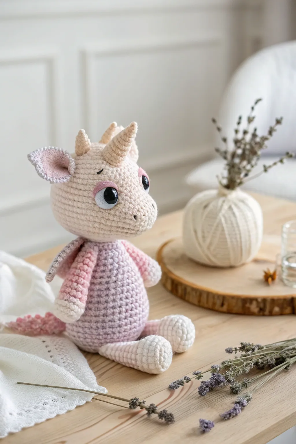 Capture the charm of handcrafted whimsy with this delightful amigurumi creation.