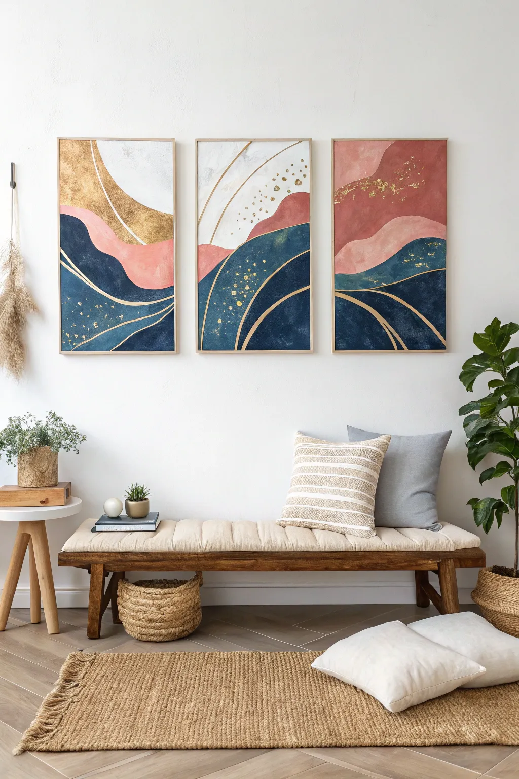 Transform your space with the allure of abstract art—a bold statement of color, simplicity, and natural beauty.