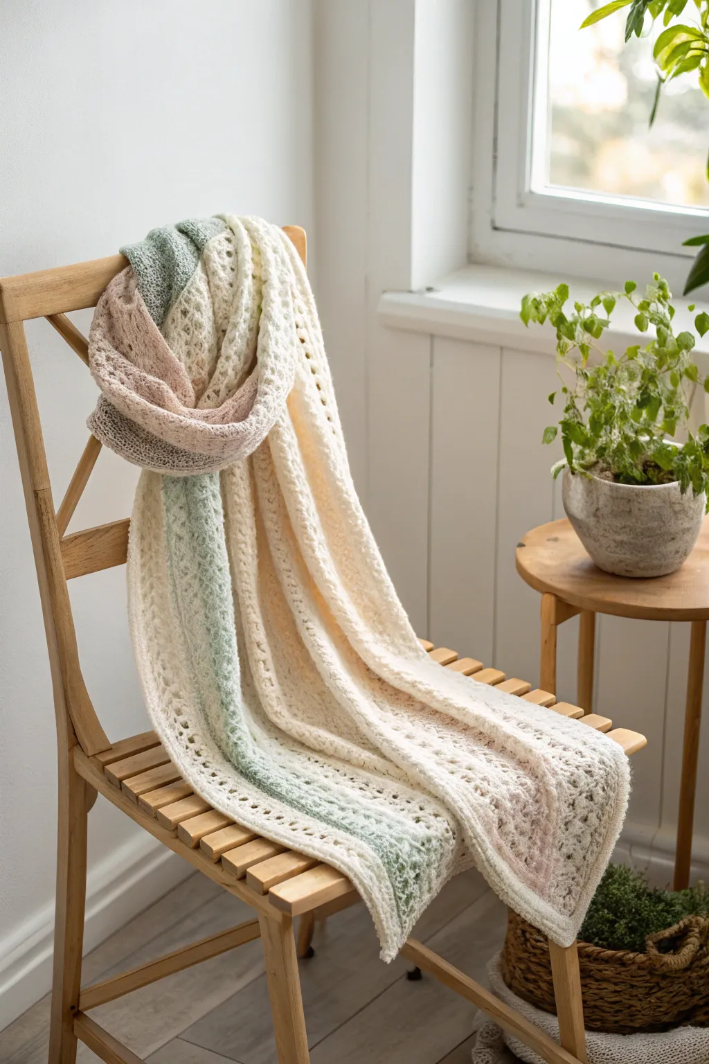 Embrace elegance with this handcrafted Tunisian crochet infinity scarf—where simplicity meets style.