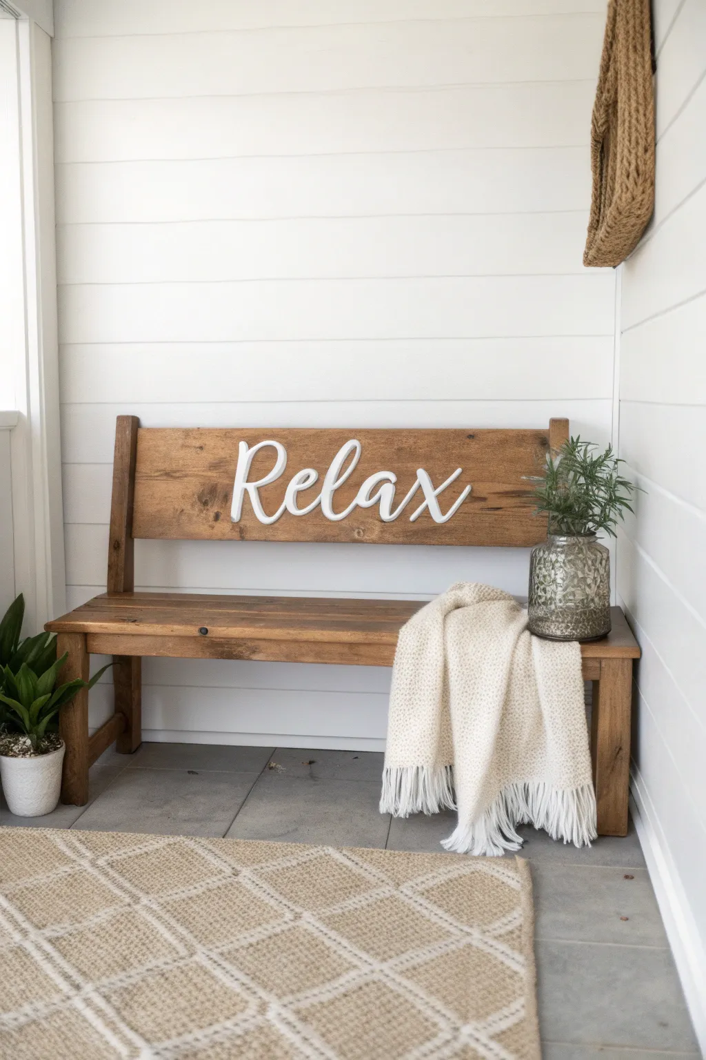 Welcome home with a touch of typographic art. #ScandiBoho #TypographyFurniture