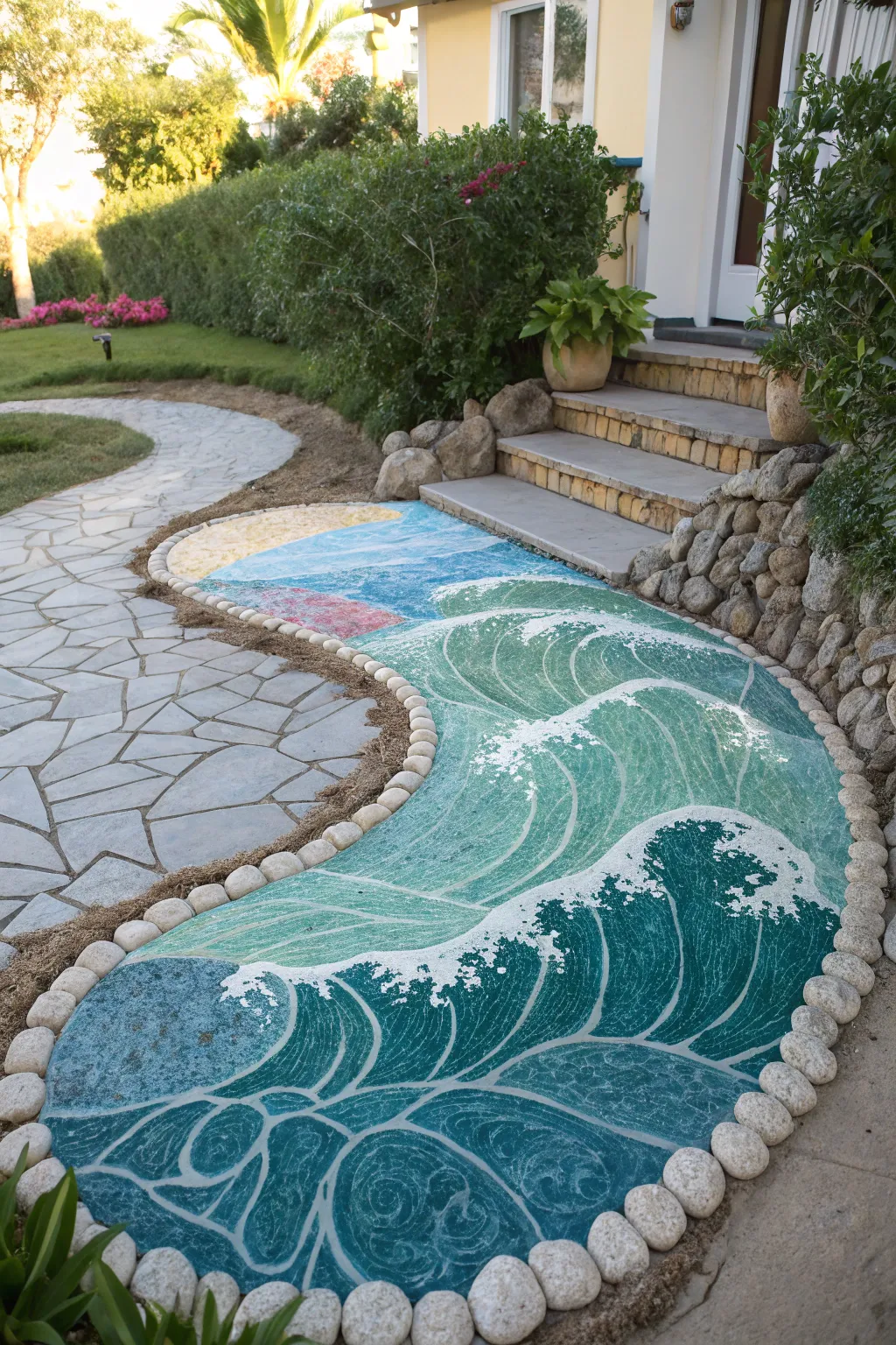 Dive into creativity with this enchanting chalk art journey through the ocean's depths. 🌊✨ #OceanLayers #ChalkArt #ScandiBoho