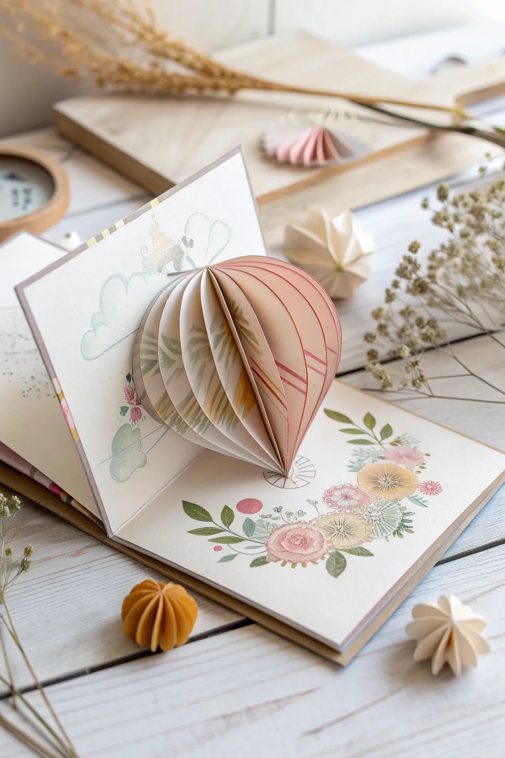 Delight in the art of surprise with beautifully crafted pop-up cards.