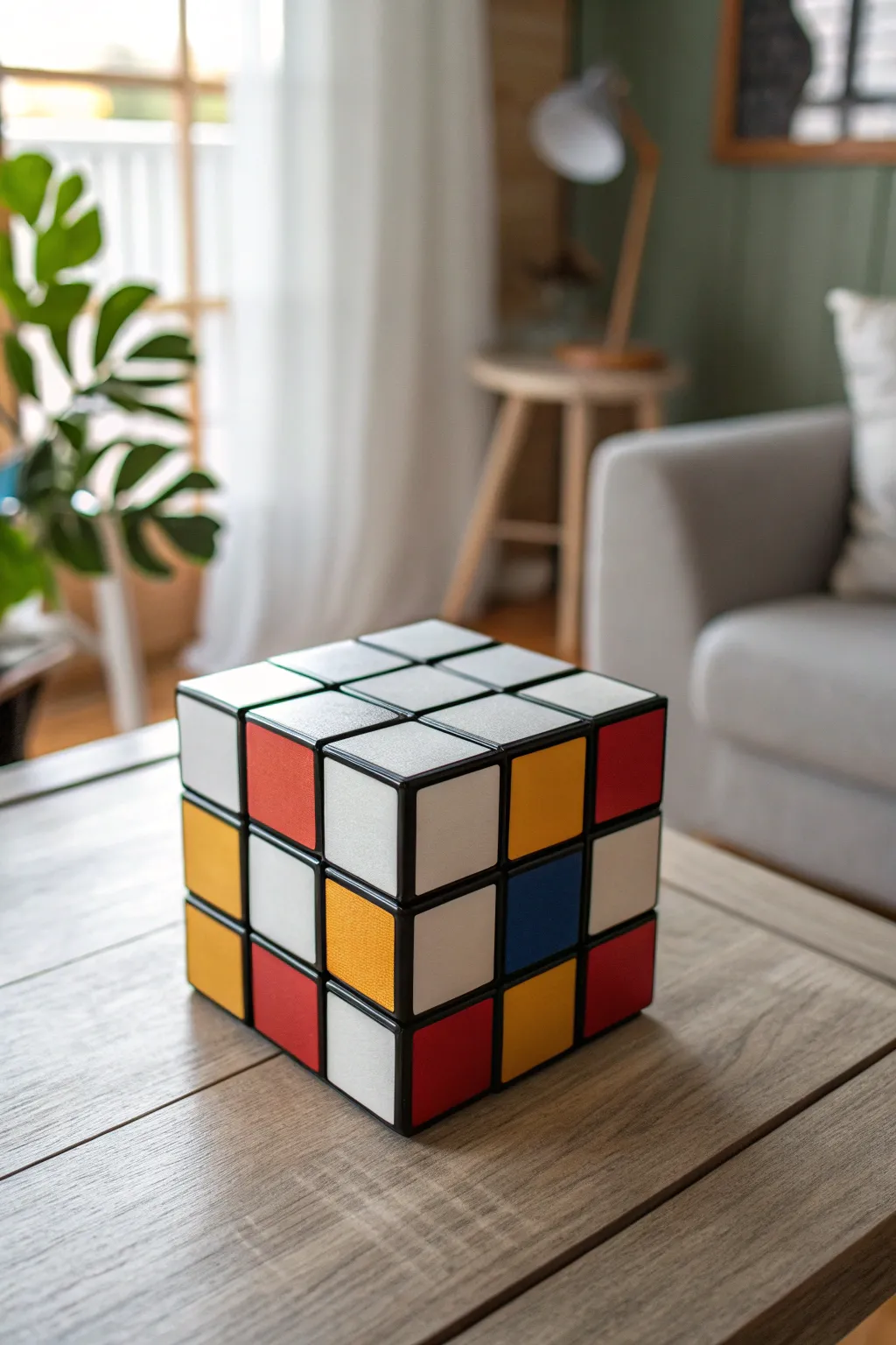 Unlock creativity with this charming Rubik's Cube box, where minimalist design meets playful elegance.