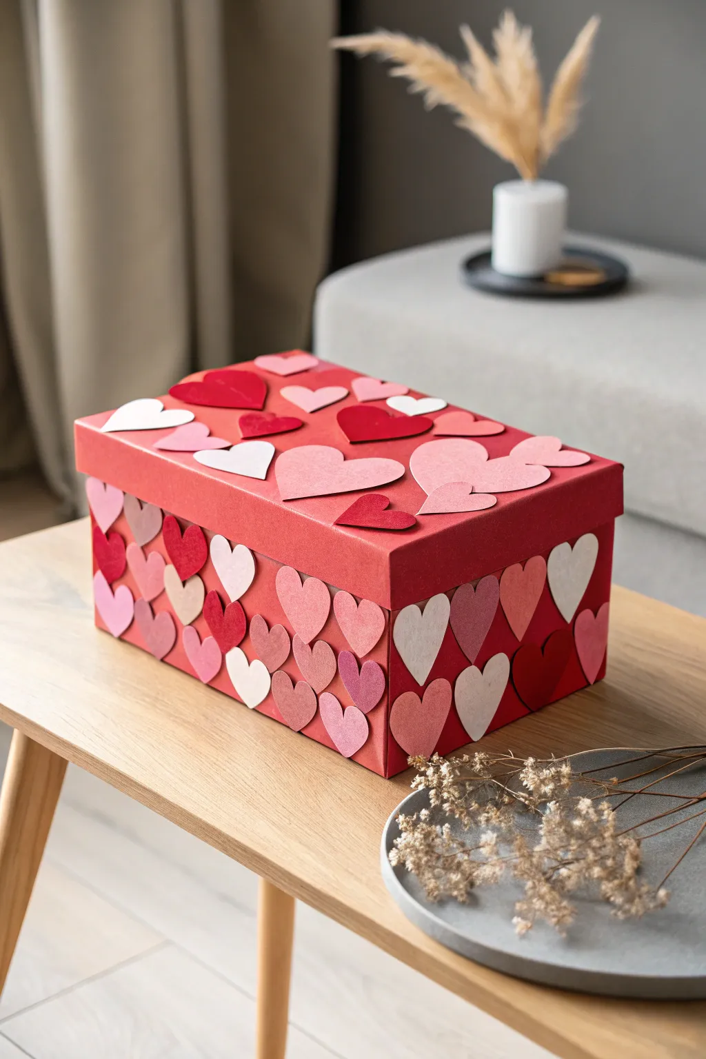 Spread the love with a heart explosion! This simple yet stunning Valentine's Day shoe box idea is sure to delight.