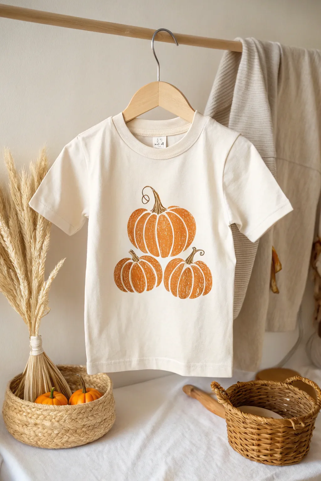 Embrace the season with this charming pumpkin patch tee—perfect for blending into the beauty of fall.