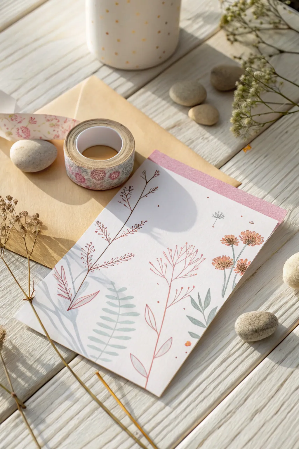 Craft your own masterpiece with washi tape and a touch of creativity.