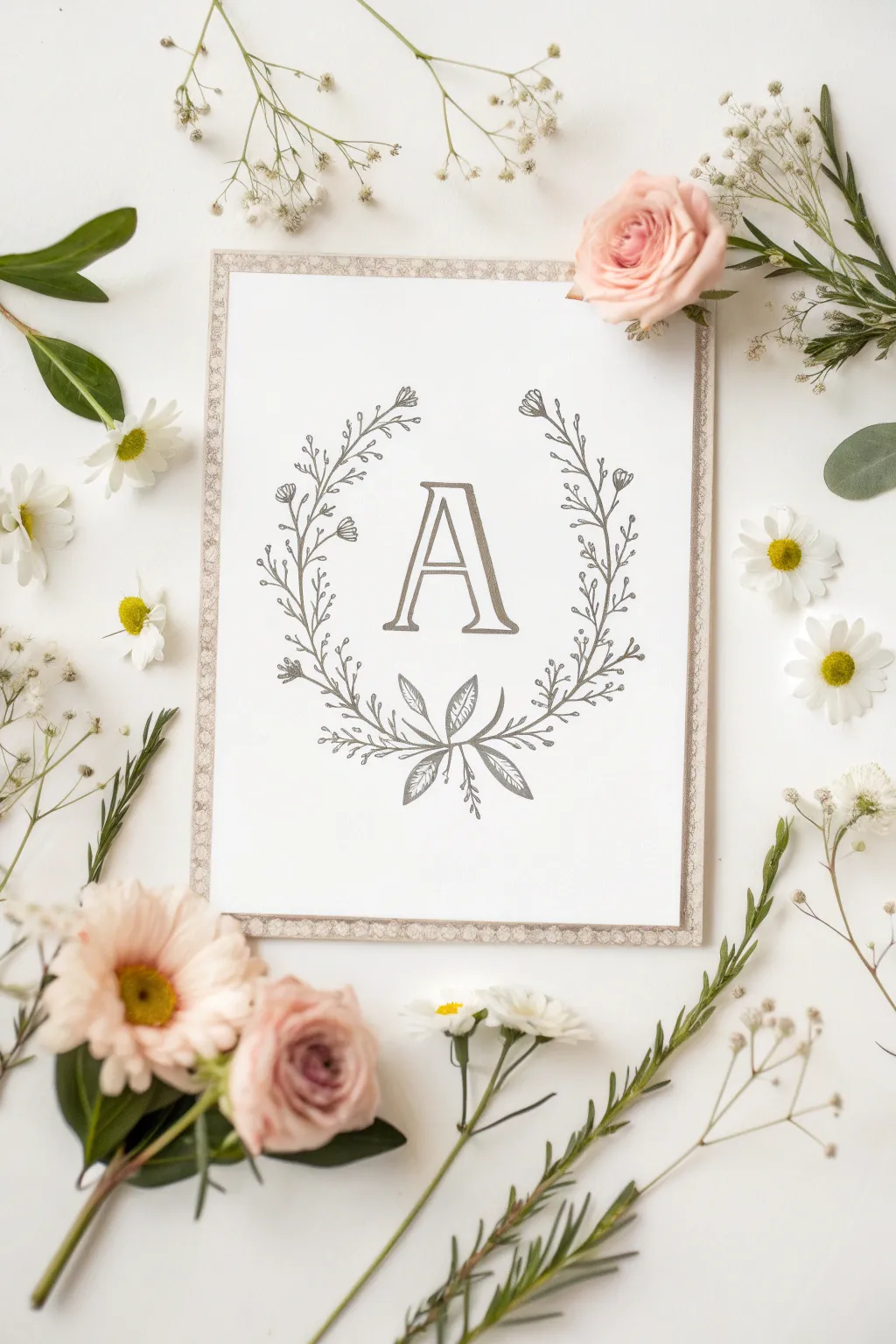 Add a touch of nature to your lettering with exquisite floral embellishments.