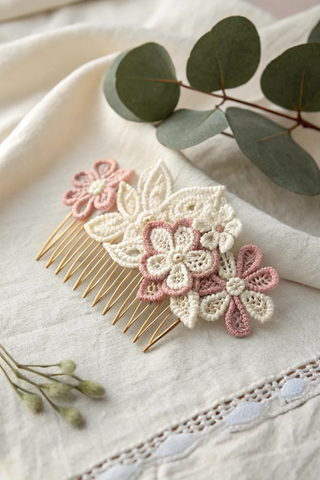 Elevate your bridal look with handmade crochet elegance.