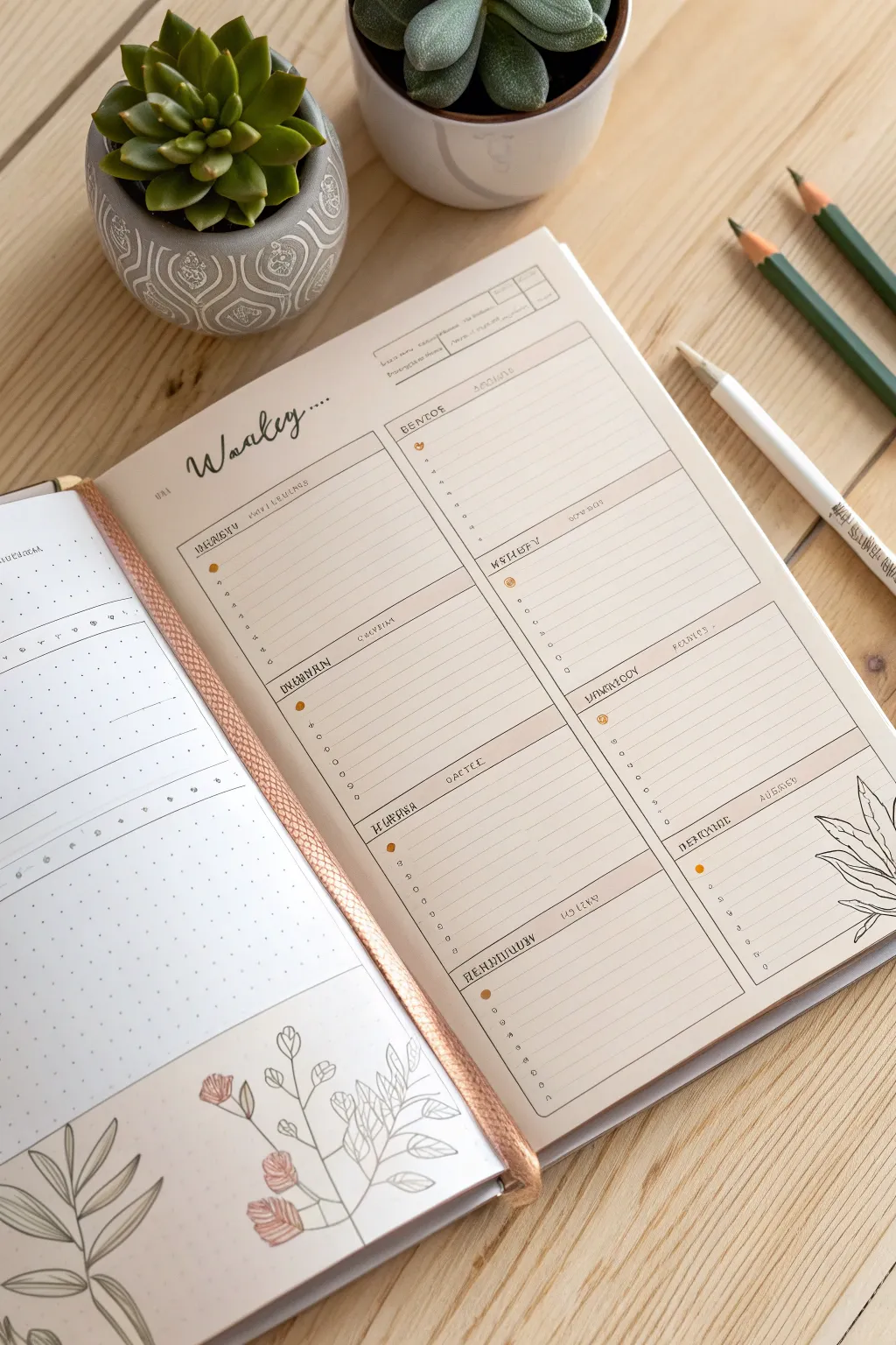 Elevate your planning with interactive spaces for creativity and spontaneity. Embrace simplicity and natural beauty every week.