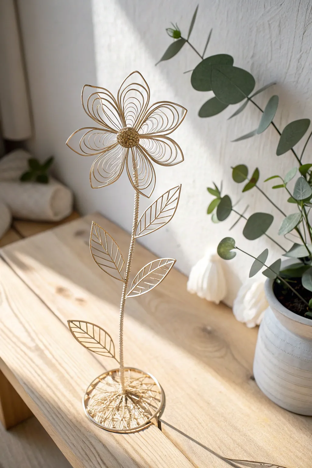 Bring the timeless elegance of nature indoors with these handcrafted wire flowers.