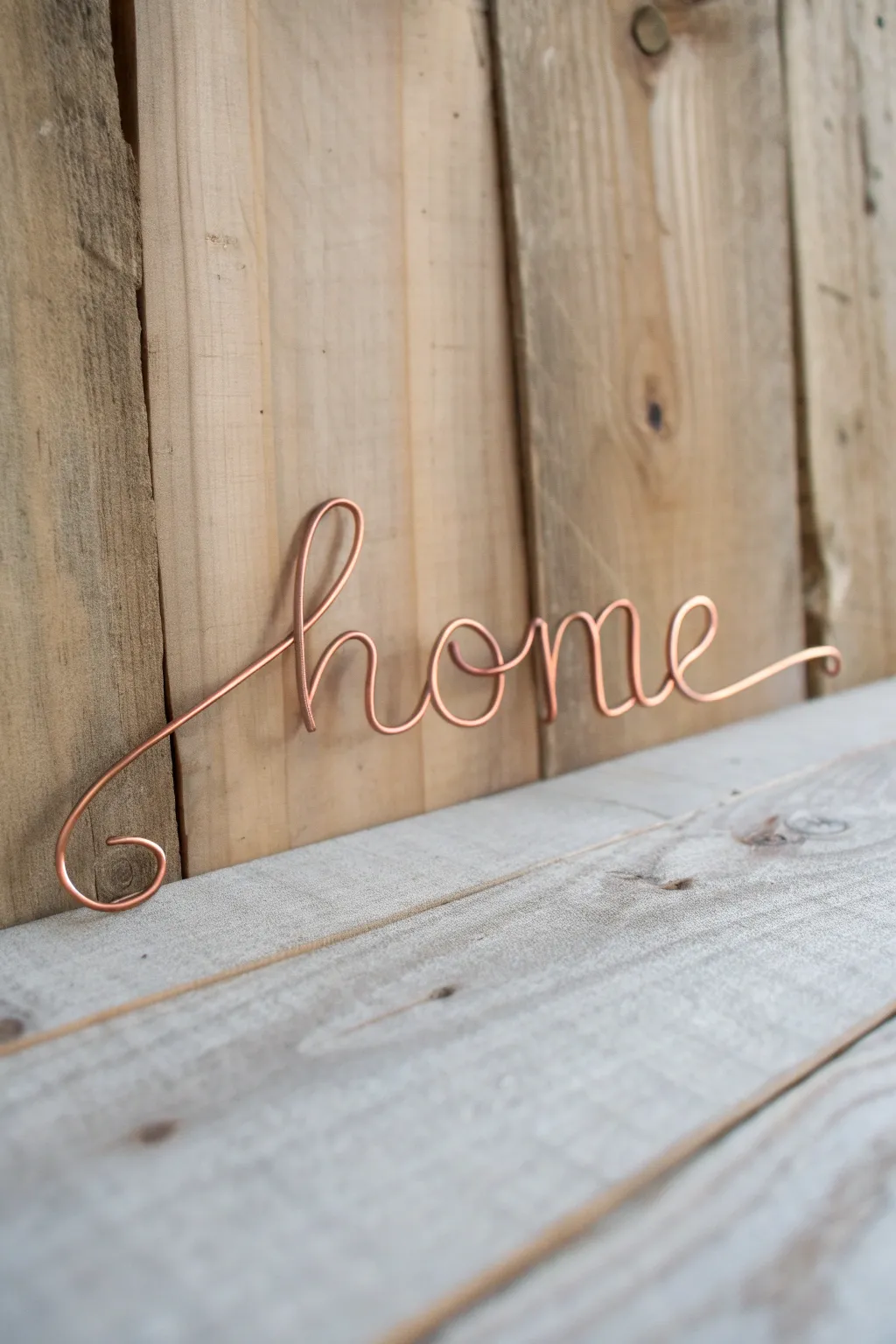 Elevate your space with the charm of wire word art.
