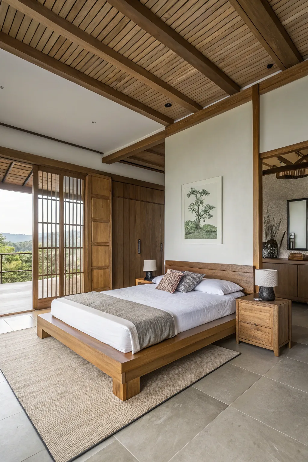 Minimalist design meets the natural beauty of wood.