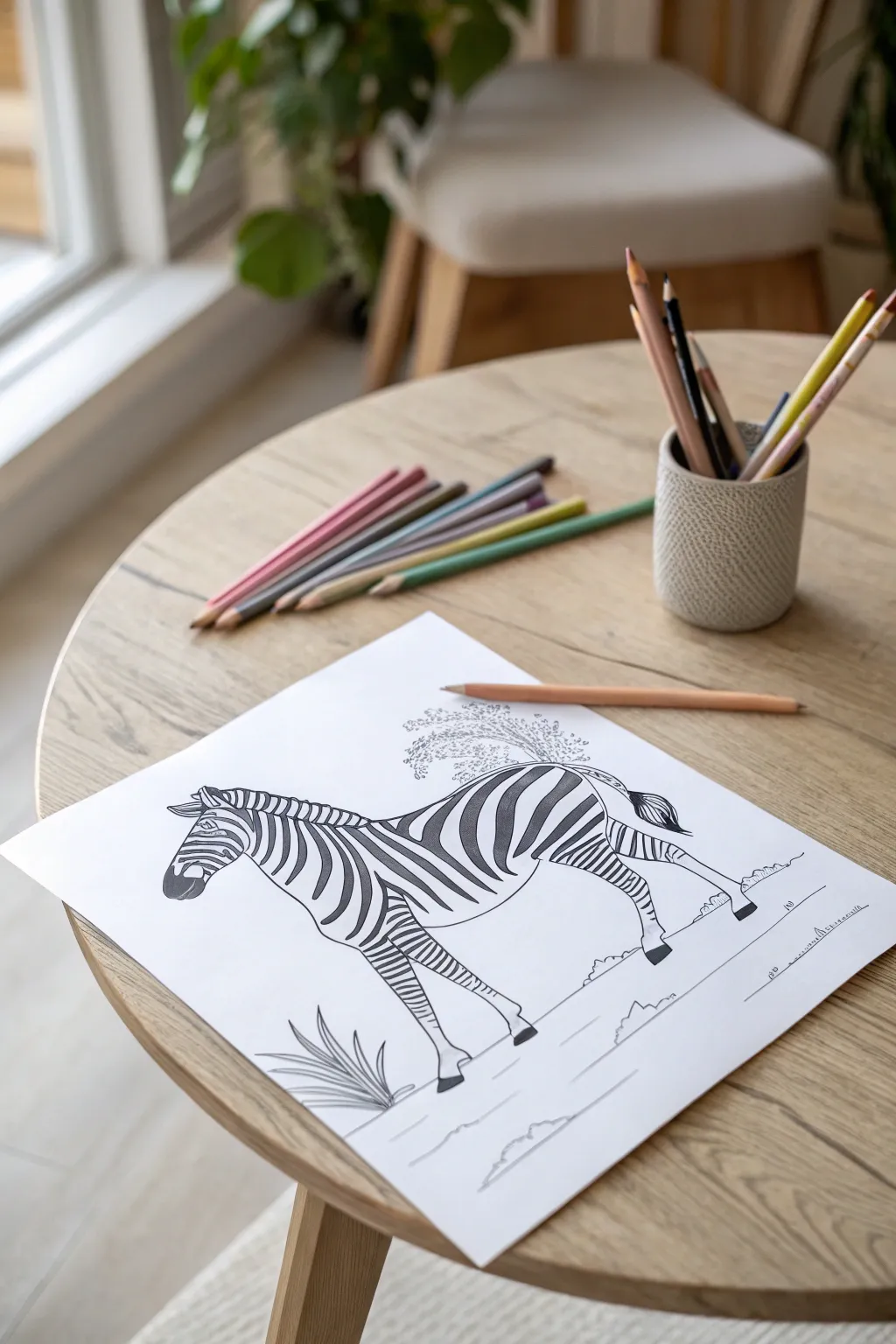 Unleash creativity with zebra-themed coloring pages—perfect for cozy indoor playtime.