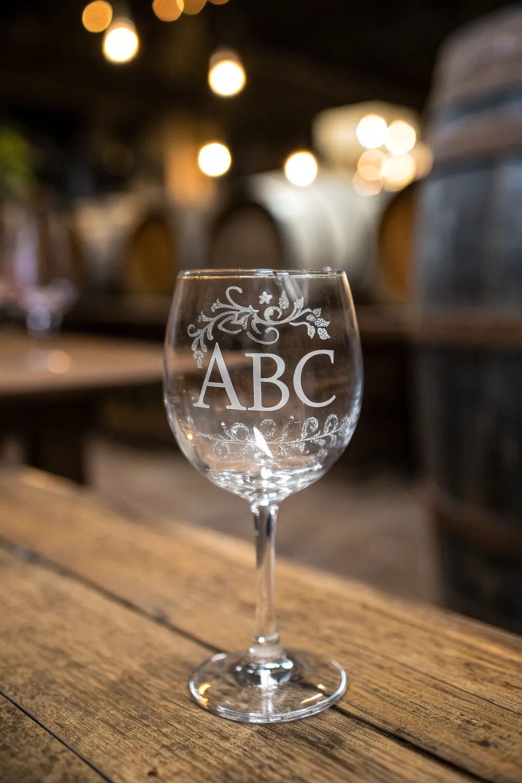 Elegance in simplicity: personalized glassware that makes a statement.