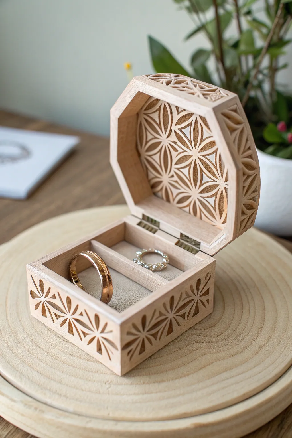 Elevate your ceremony with a 3D printed ring box that perfectly balances simplicity and elegance. #WeddingInspiration #MinimalistDesign