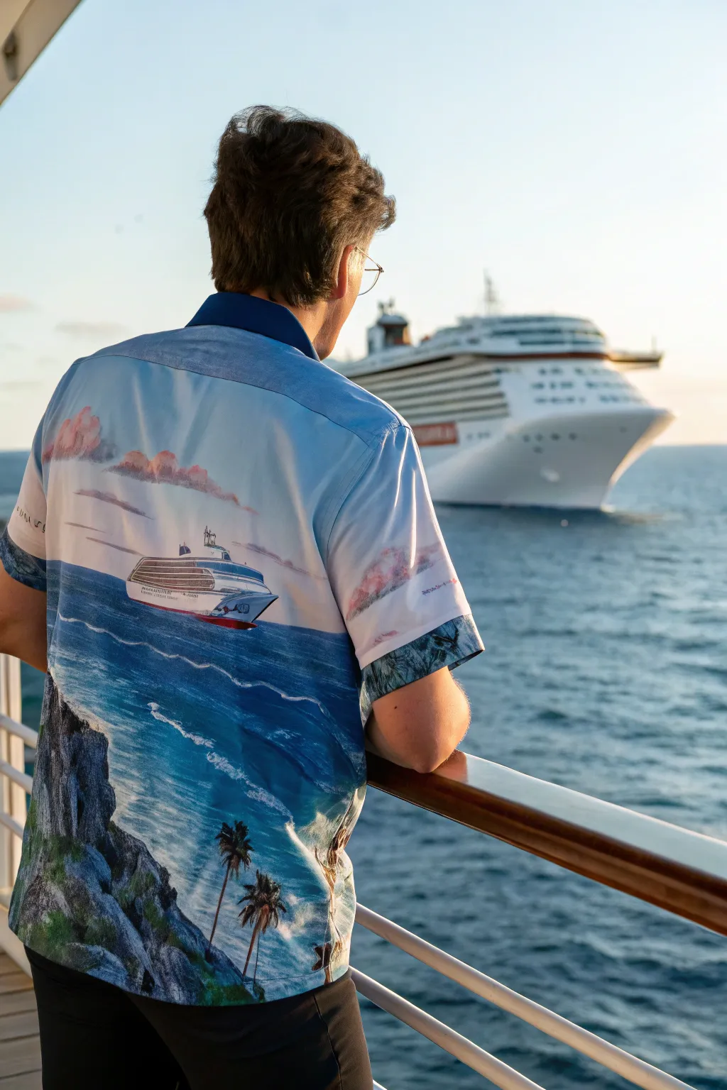 Celebrate your journey with a cruise ship design on your birthday shirt.