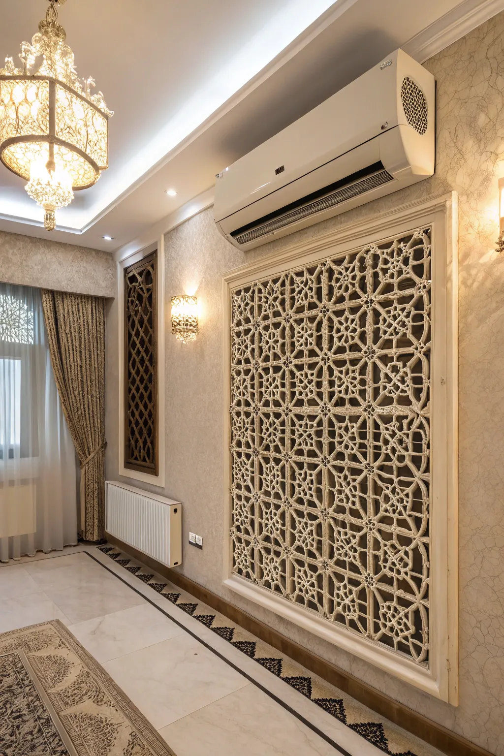 Add elegance with decorative grilles for your AC units.