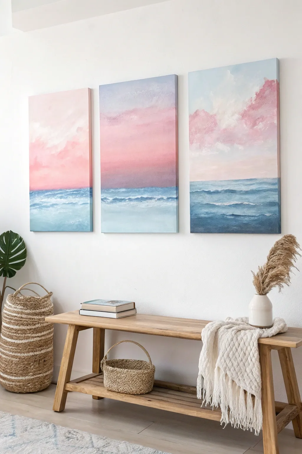 Experience serenity through seamless color transitions with our Gradient Harmony canvas set.
