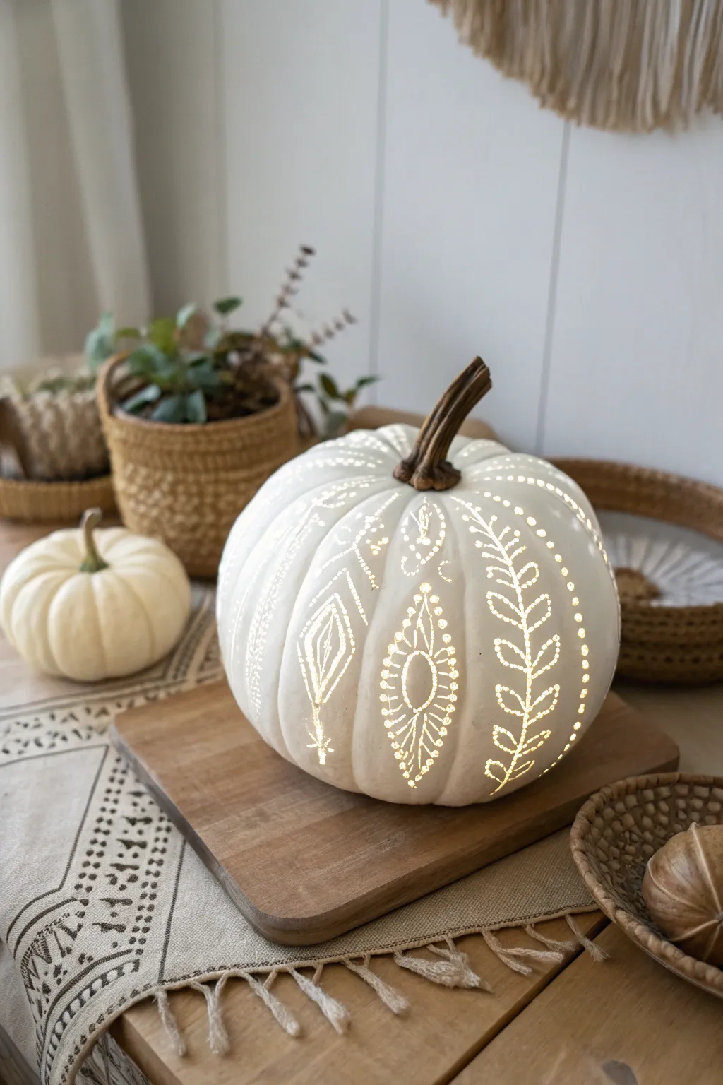 Illuminate your autumn nights with a glow-in-the-dark pumpkin masterpiece that surprises and delights.
