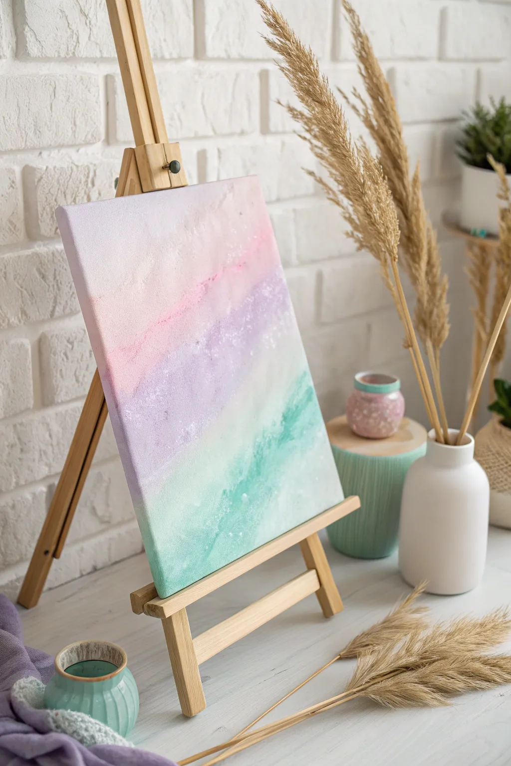 Embrace tranquility with pastel gradients that effortlessly blend into any minimalist space.