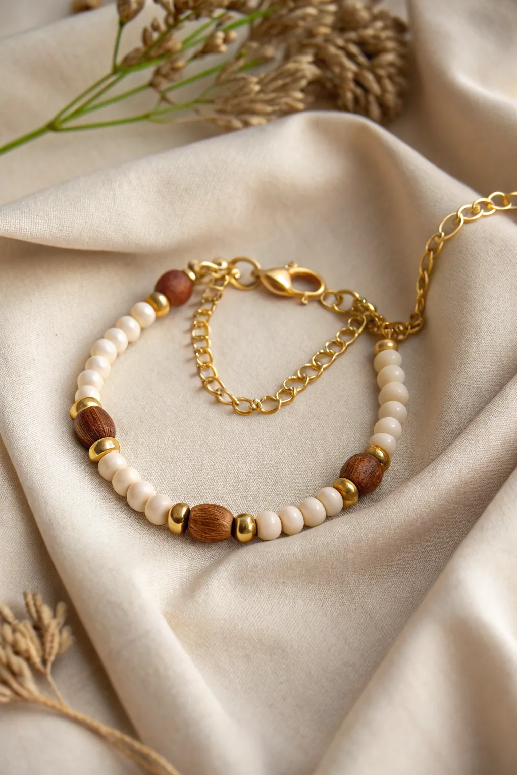 Elevate your style with the perfect blend of modern chic and natural elegance. #MixedMaterialMagic