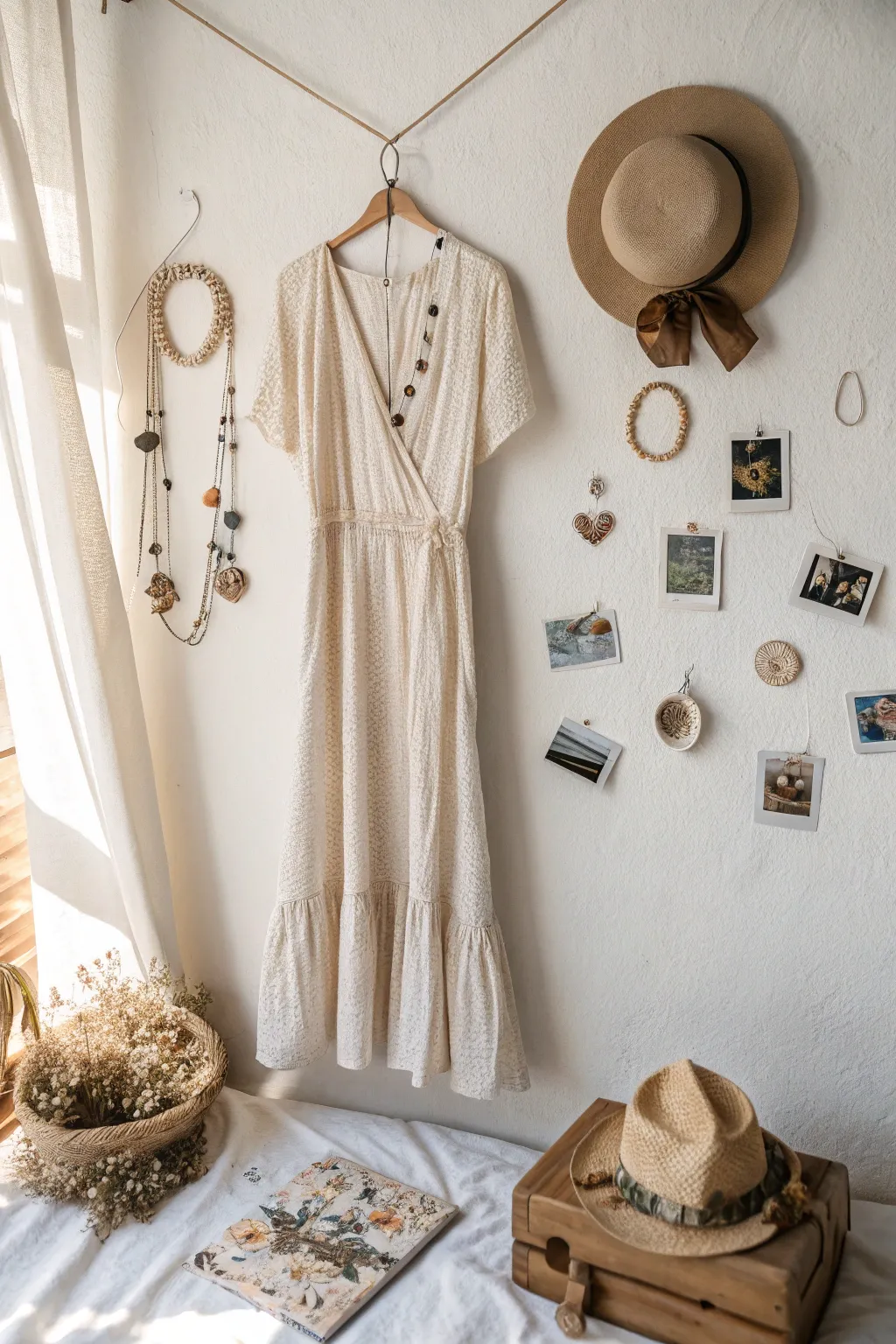 Step back in time with a vintage fashion collage that inspires your daily style with simplicity and charm.