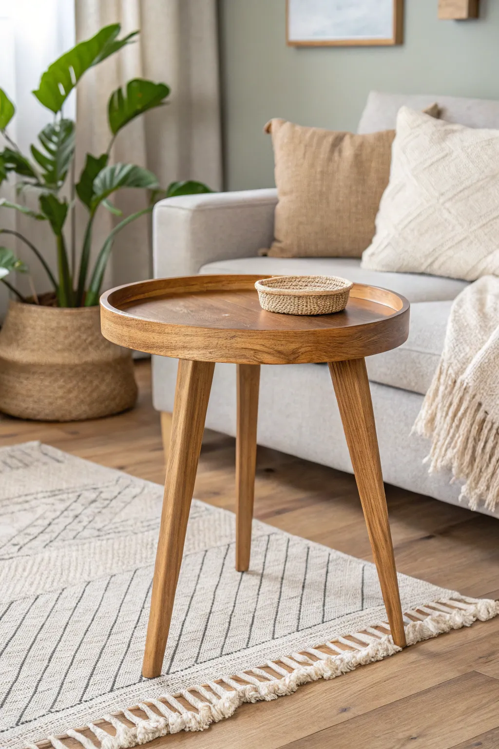 Elevate your living space with a touch of mid-century elegance and hidden functionality.