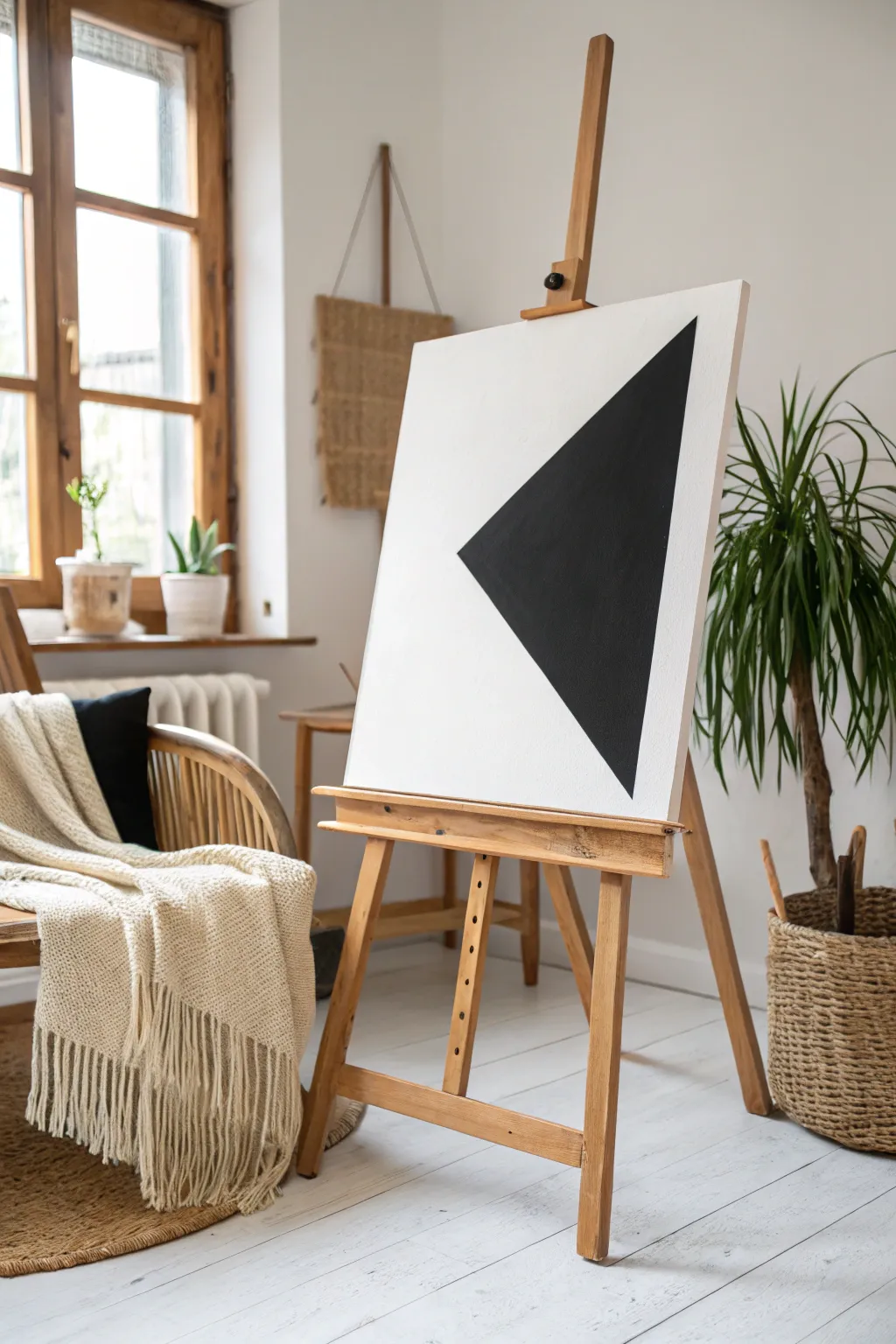 Embrace simplicity with striking monochrome art.