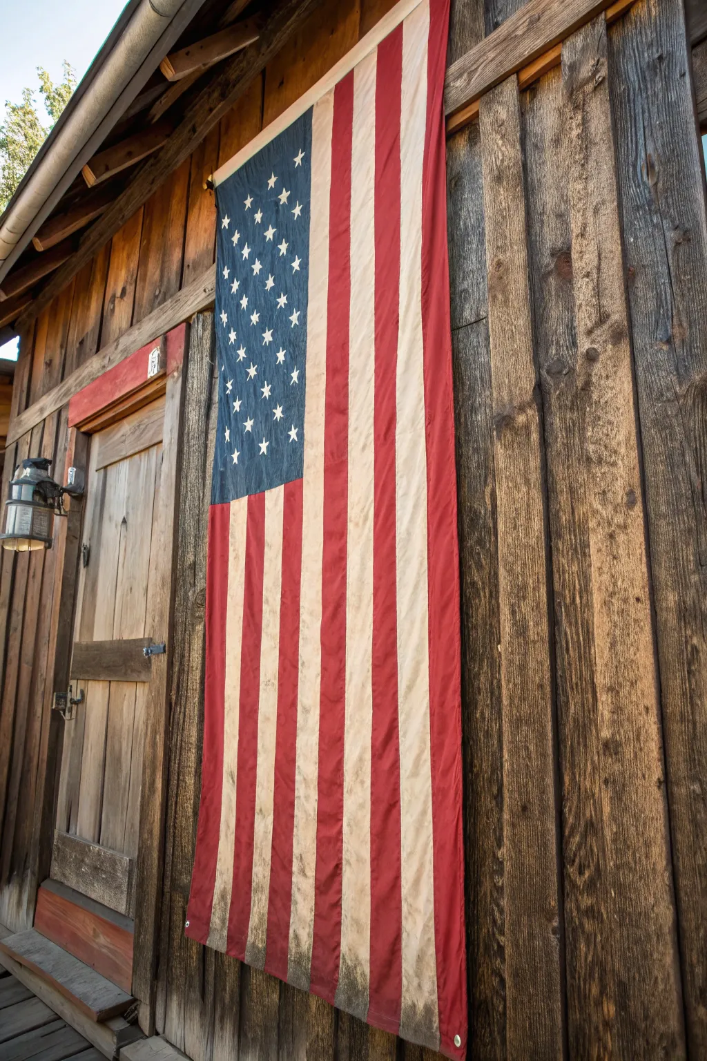 Elevate your space with a handcrafted vertical American flag painting—where art meets patriotism.