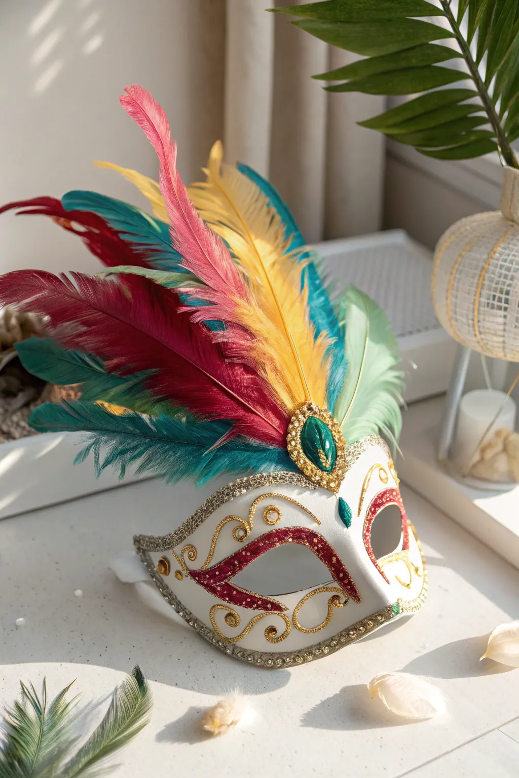 Embrace the spirit of carnival with a touch of minimalist elegance.