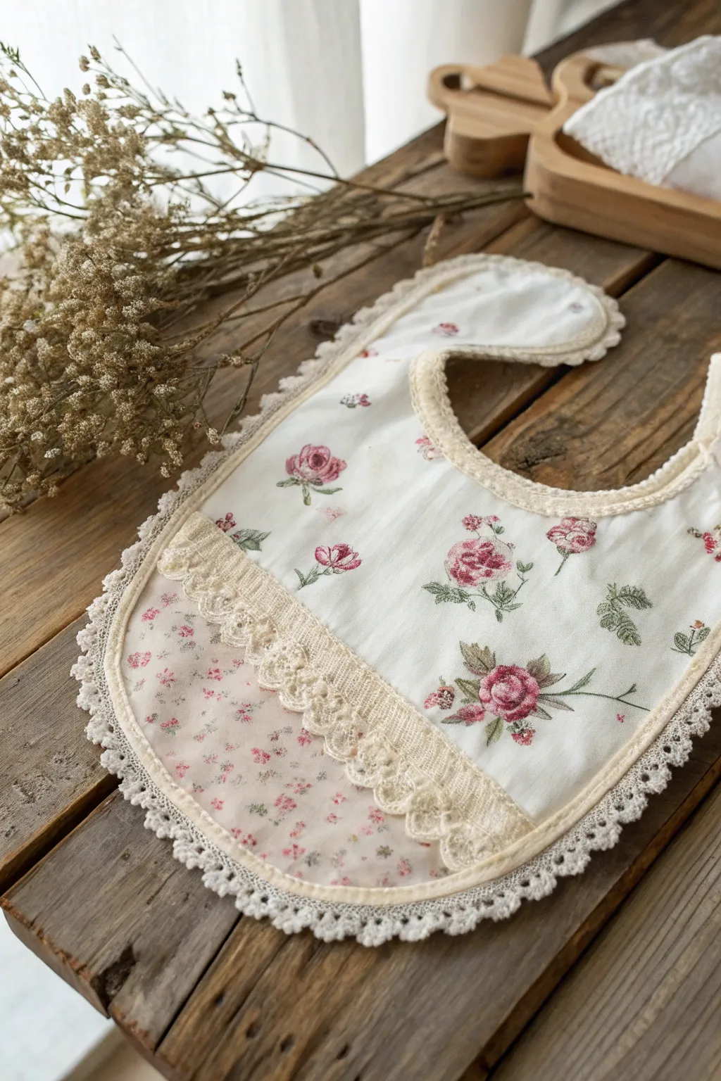 Embrace timeless elegance with vintage-inspired baby bibs, where every stitch tells a story.