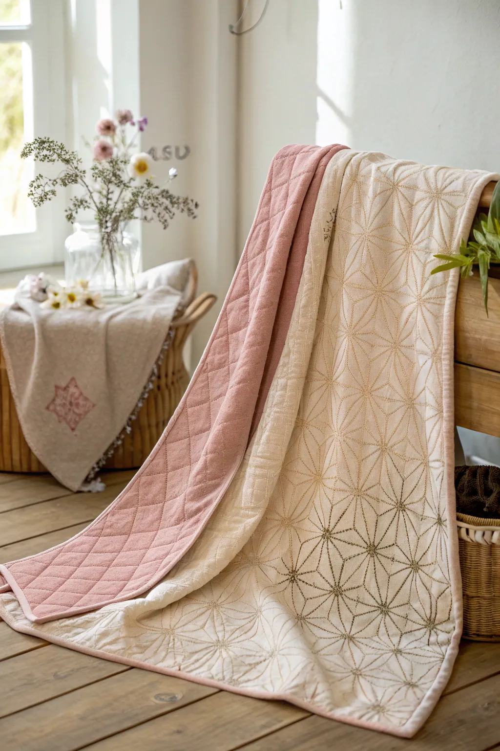 Double the charm with a reversible baby blanket—perfect for any nursery mood.