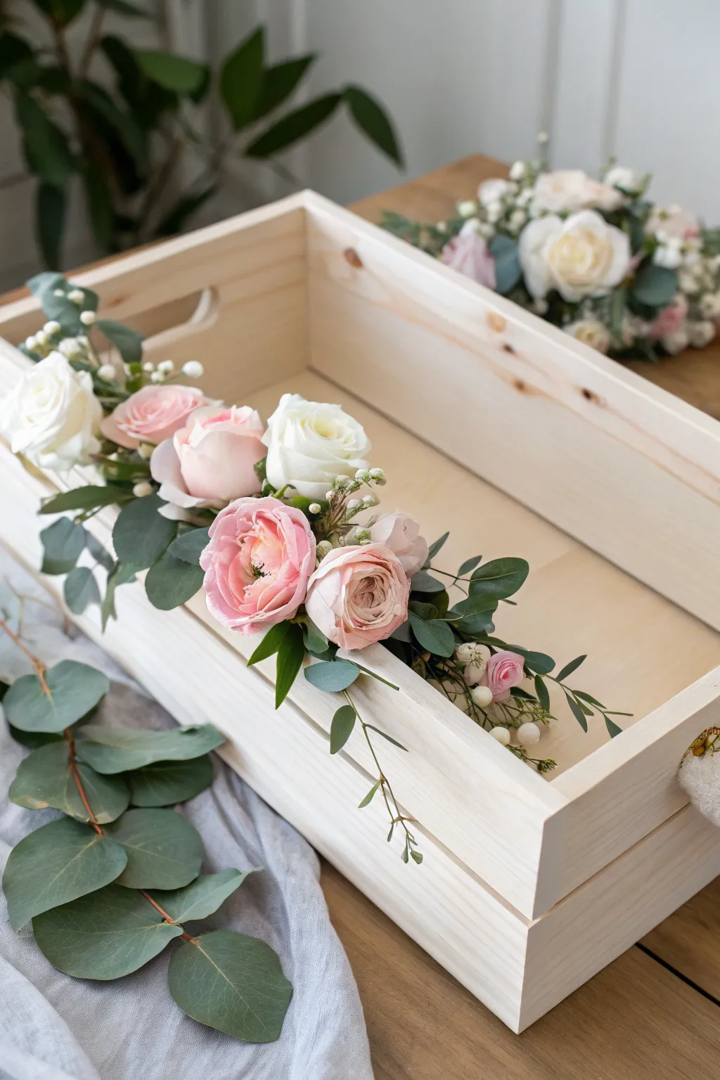 Elevate your baby shower with a touch of floral elegance and minimalist charm. 🌸✨