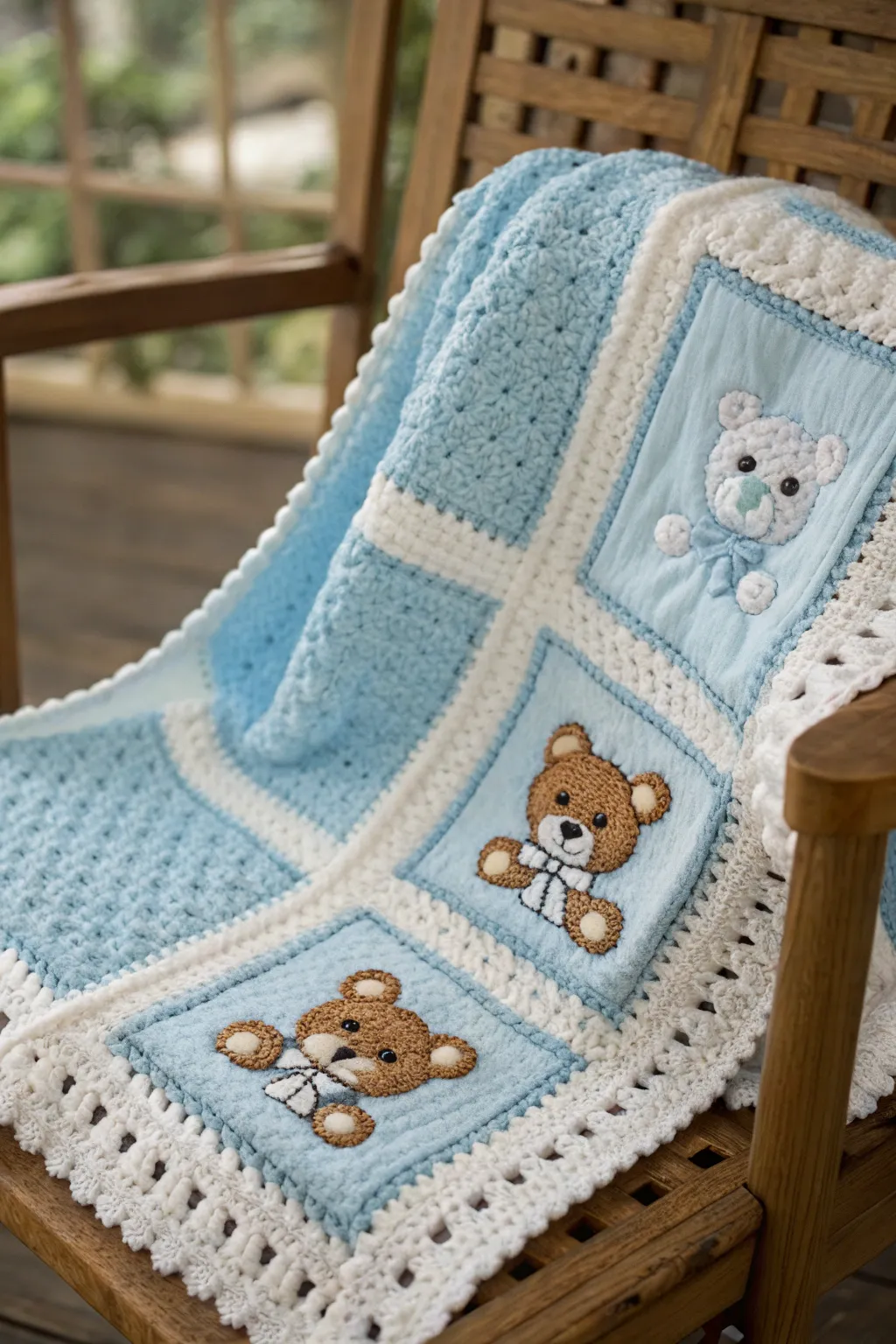 Delightful Teddy Bear Accents: A handcrafted touch for your little one’s comfort.