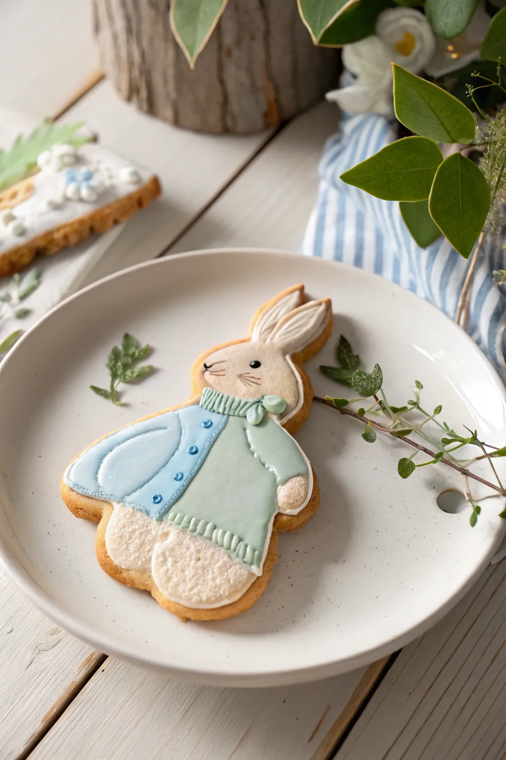 Charming Peter Rabbit Cookie: A Sweet Touch of Nostalgia for Your Baby Shower.