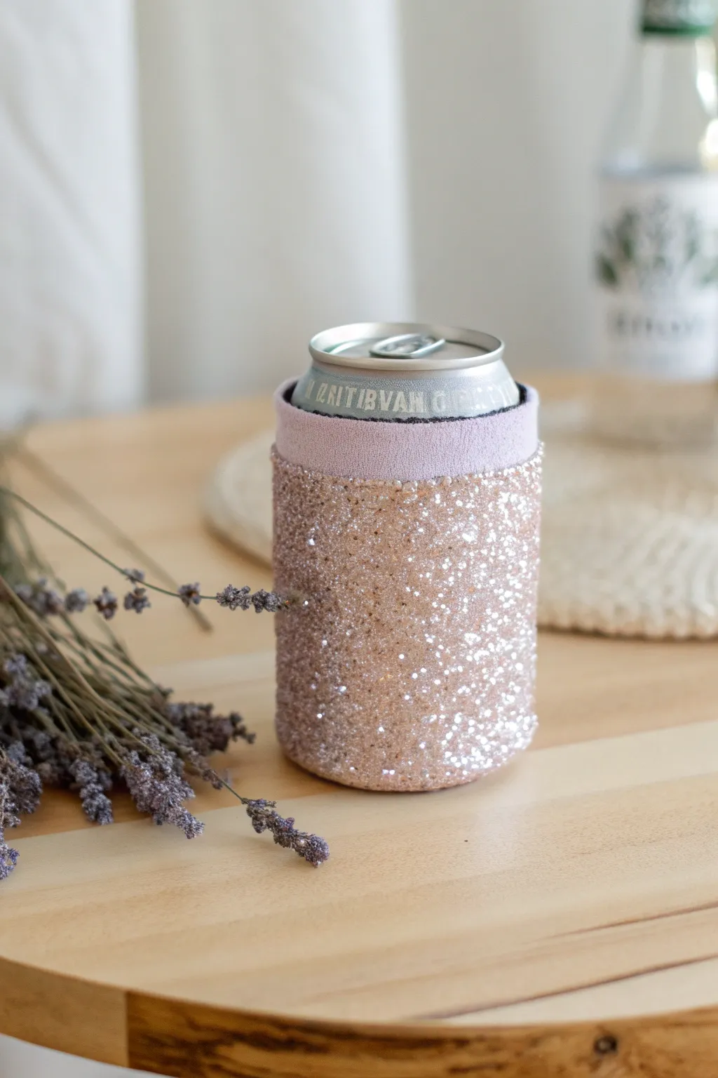Add a touch of sparkle to your celebration with these chic glitter koozies!