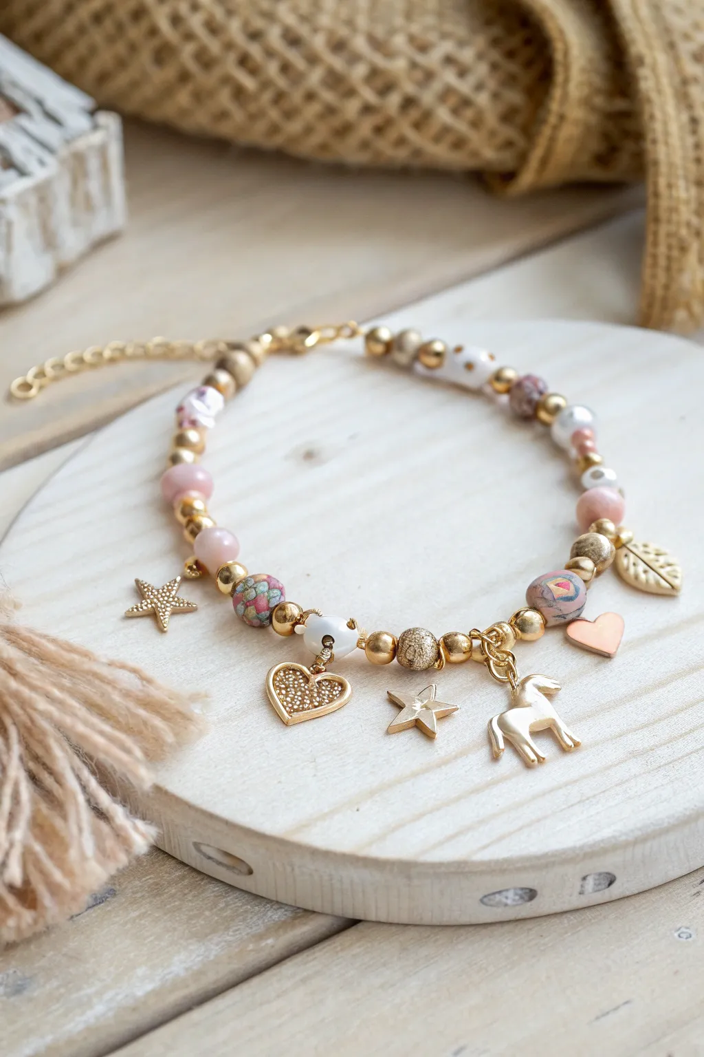 Add a touch of whimsy to your style with charming bead bracelets that hold a world of wishes in their delicate charms.