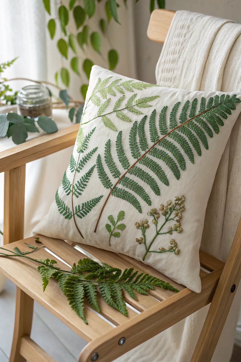 Embrace nature's elegance with handcrafted botanical bead embroidery.