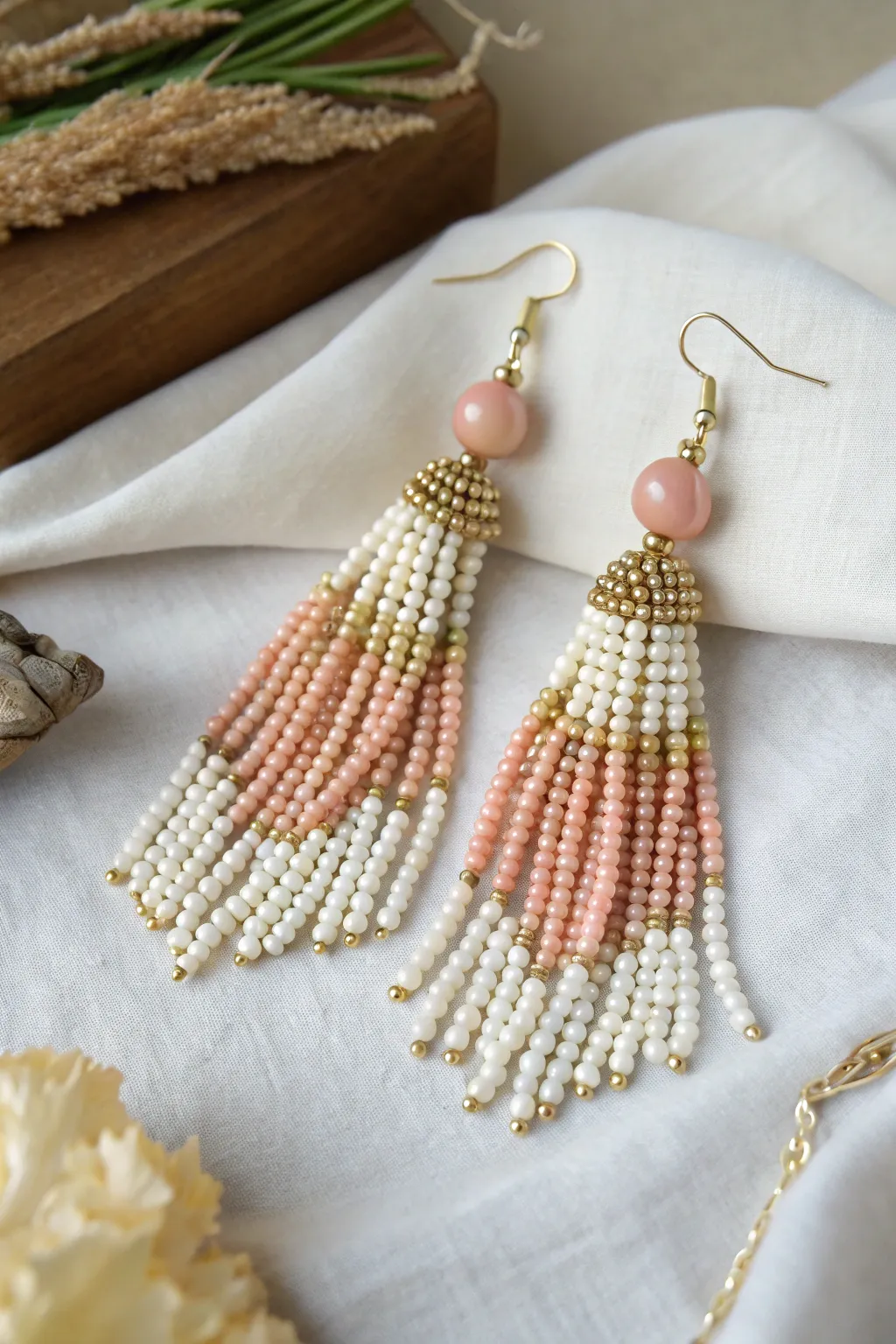 Discover the art of layering with these stunning beaded earrings, where simplicity meets boho elegance.