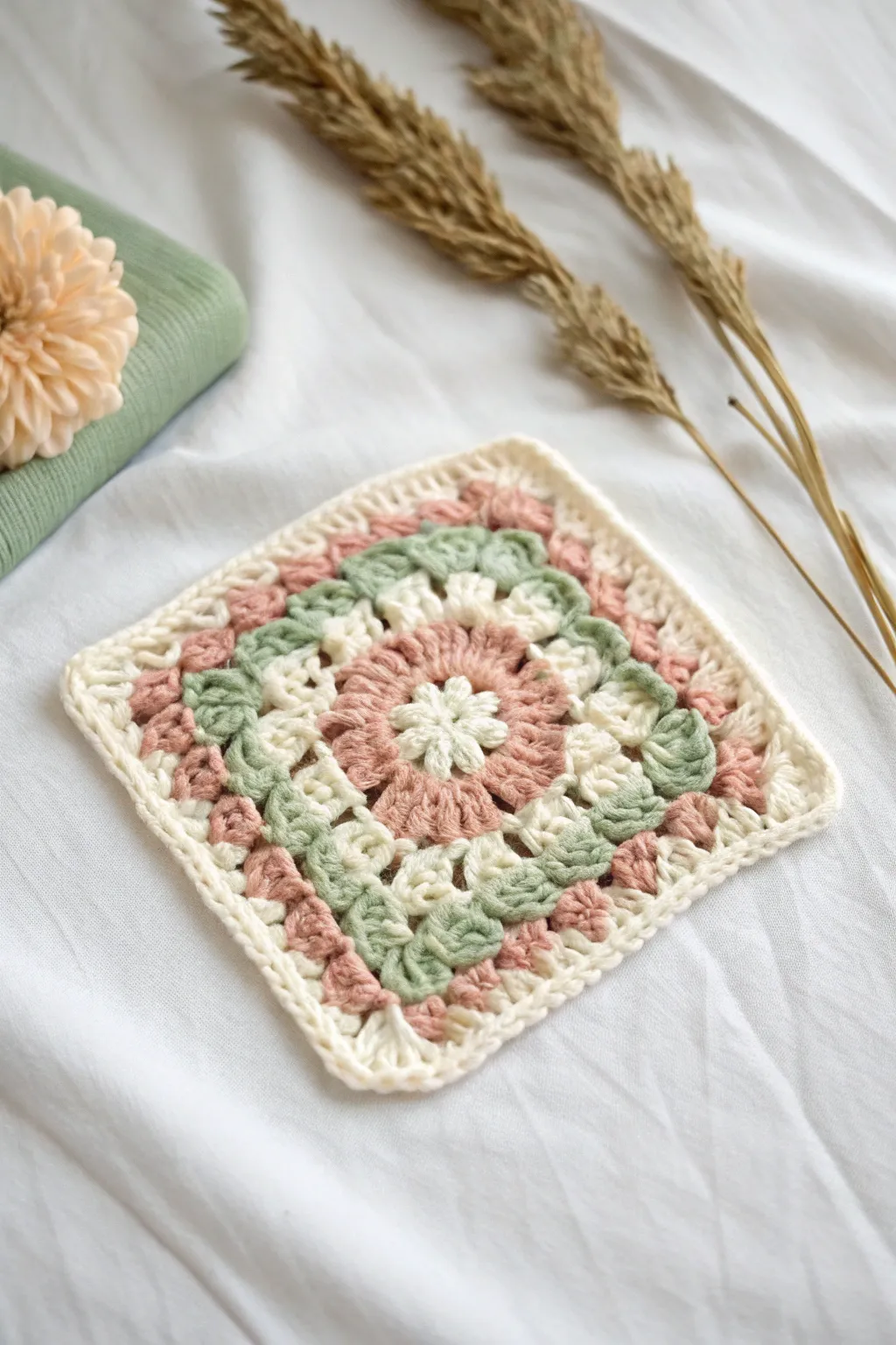 Discover the timeless elegance of crochet with this beautiful granny square, your first step into the world of handmade artistry.
