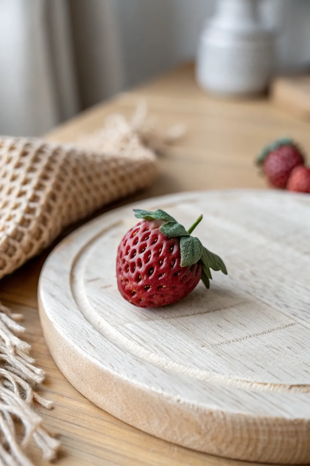 Delight in the charm of handmade clay berries, where simplicity meets artistry in a single piece.