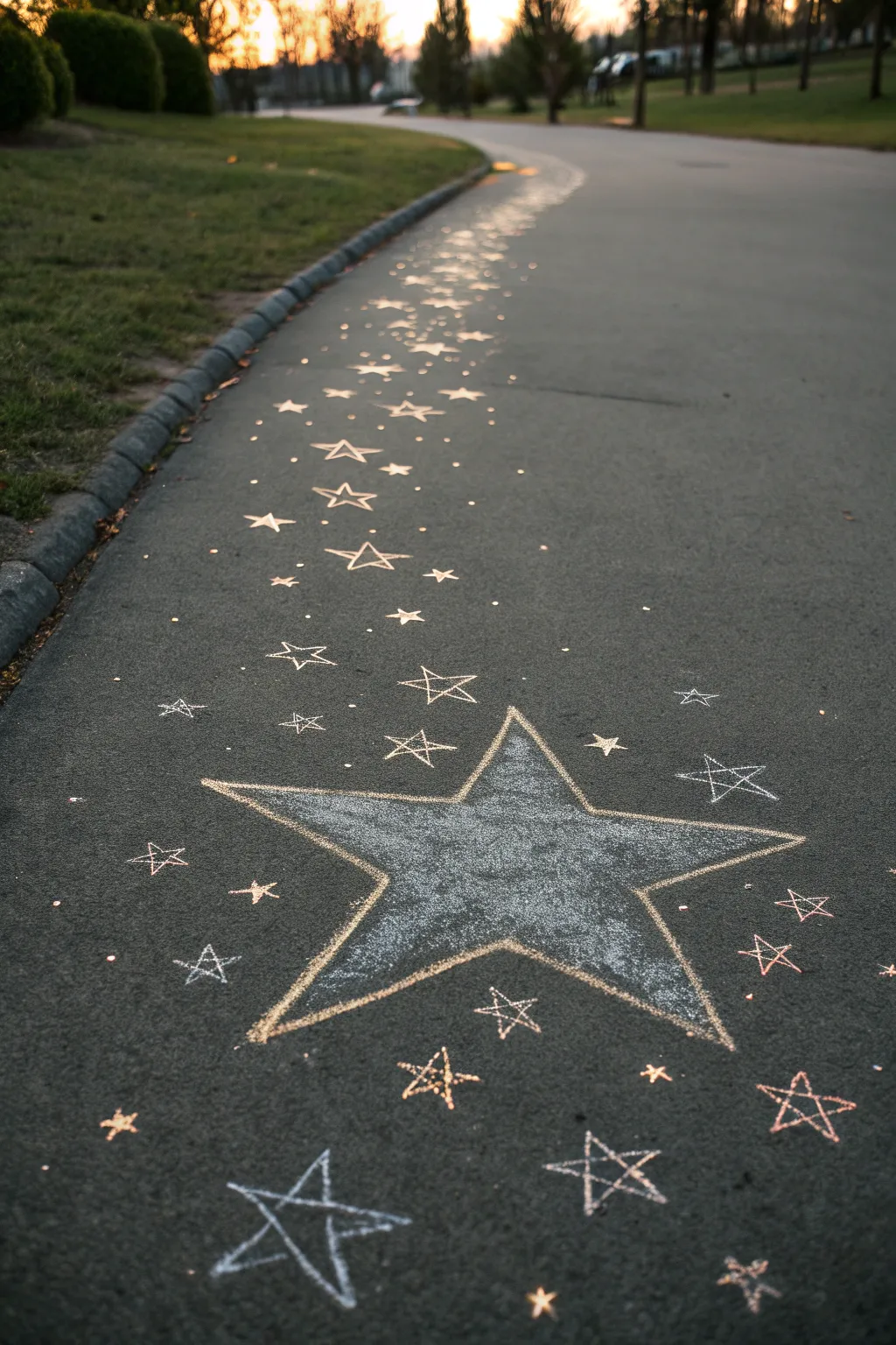 Transform your pavement into a starry night with simple elegance. ✨