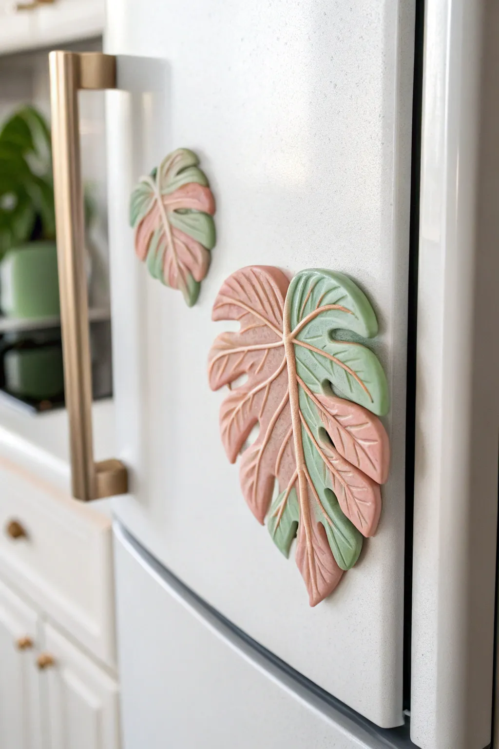 Elevate your kitchen space with handmade elegance: discover the charm of personalized clay magnets.