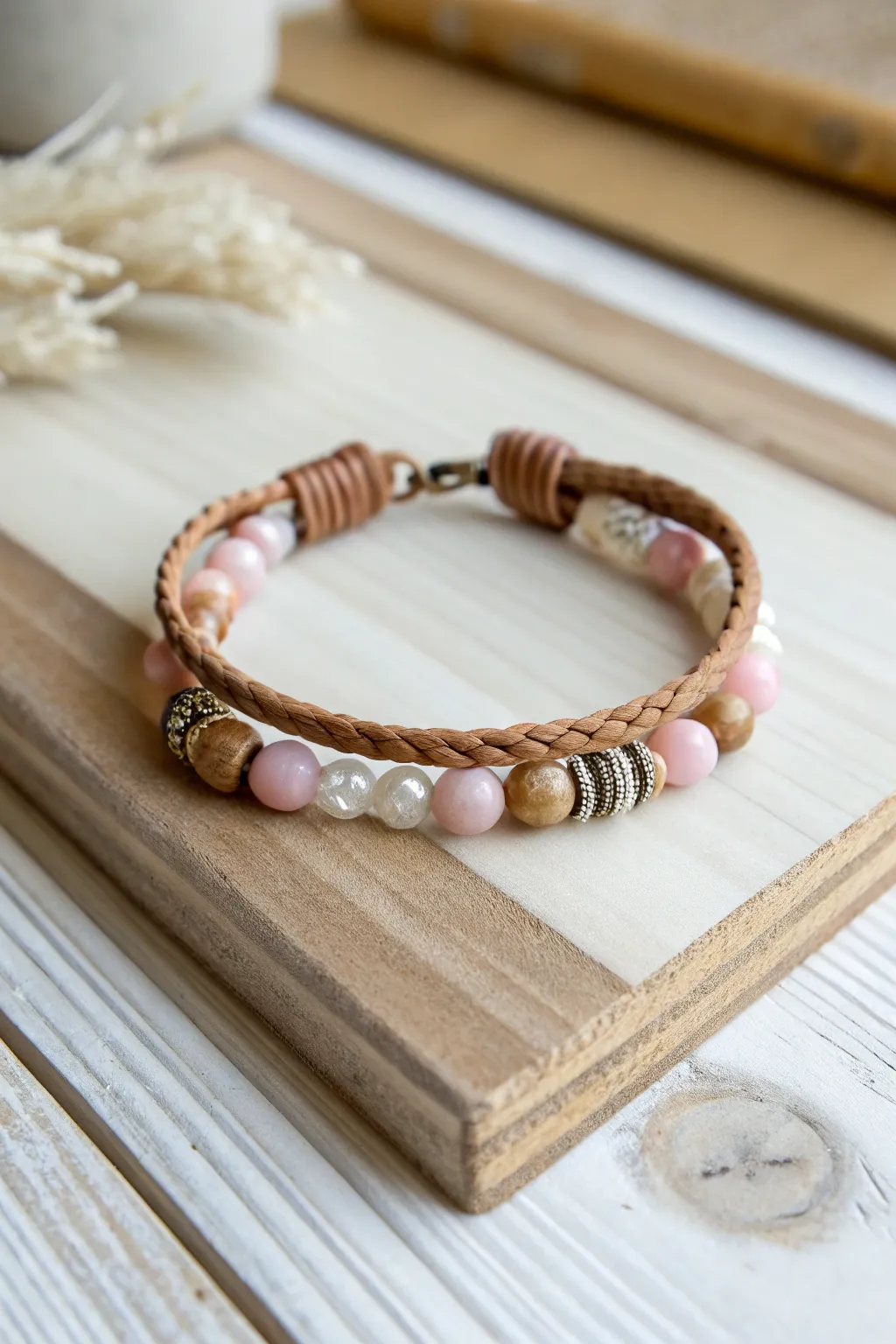 Embrace simplicity and style with this chic mixed material marvel.