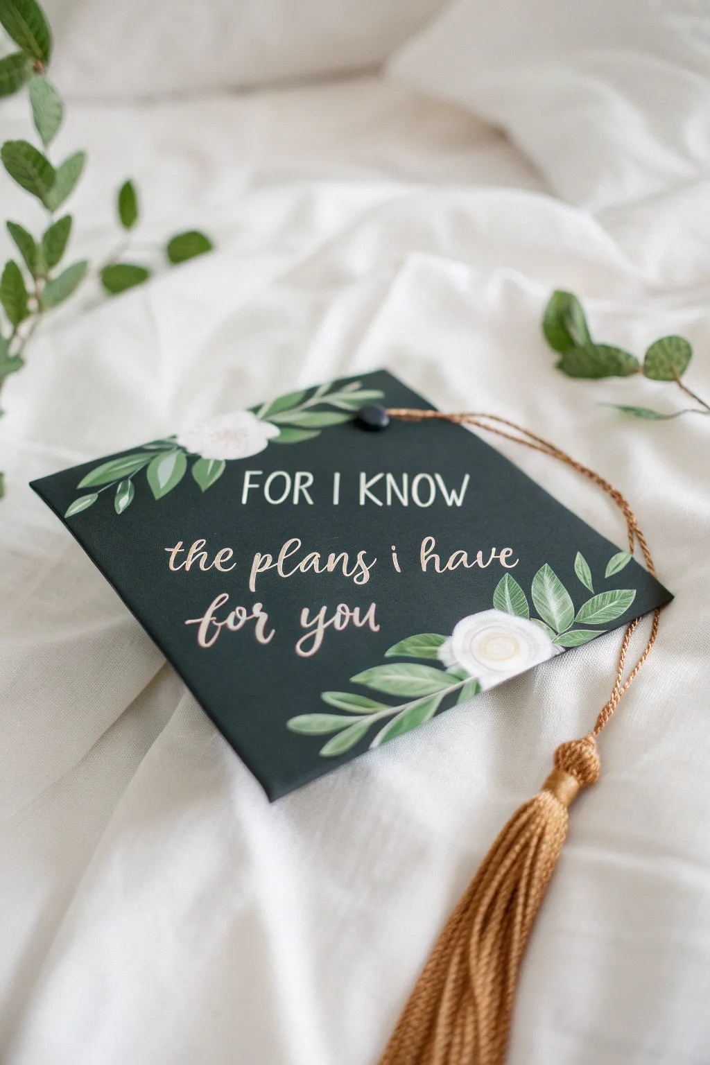 Embrace the journey ahead with nature's grace and a guiding verse. 🎓🍃 #GraduationInspiration #ScandiBohoStyle